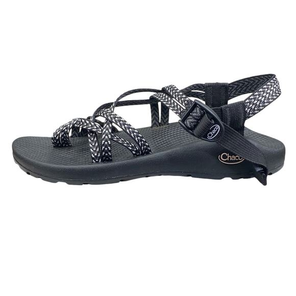 Chaco Women's ZX/2 Classic Black White Trail Hiking Sandals Size US 10 - Picture 2 of 9